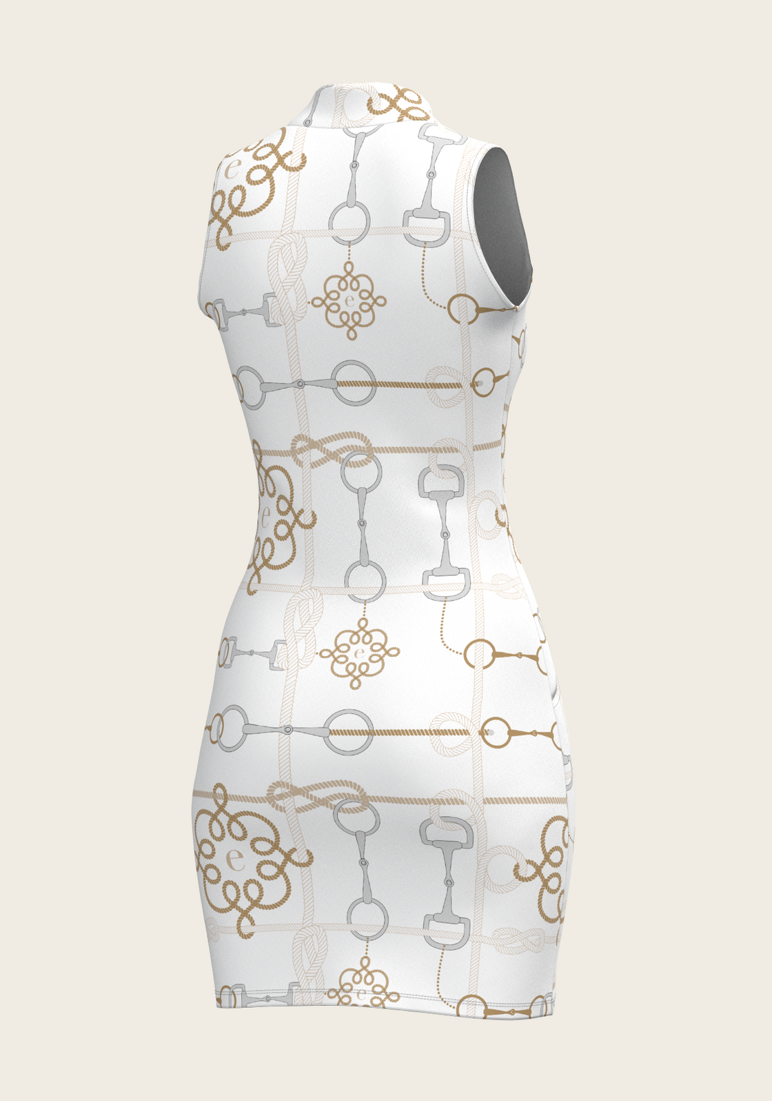 White Cable Golf Dress