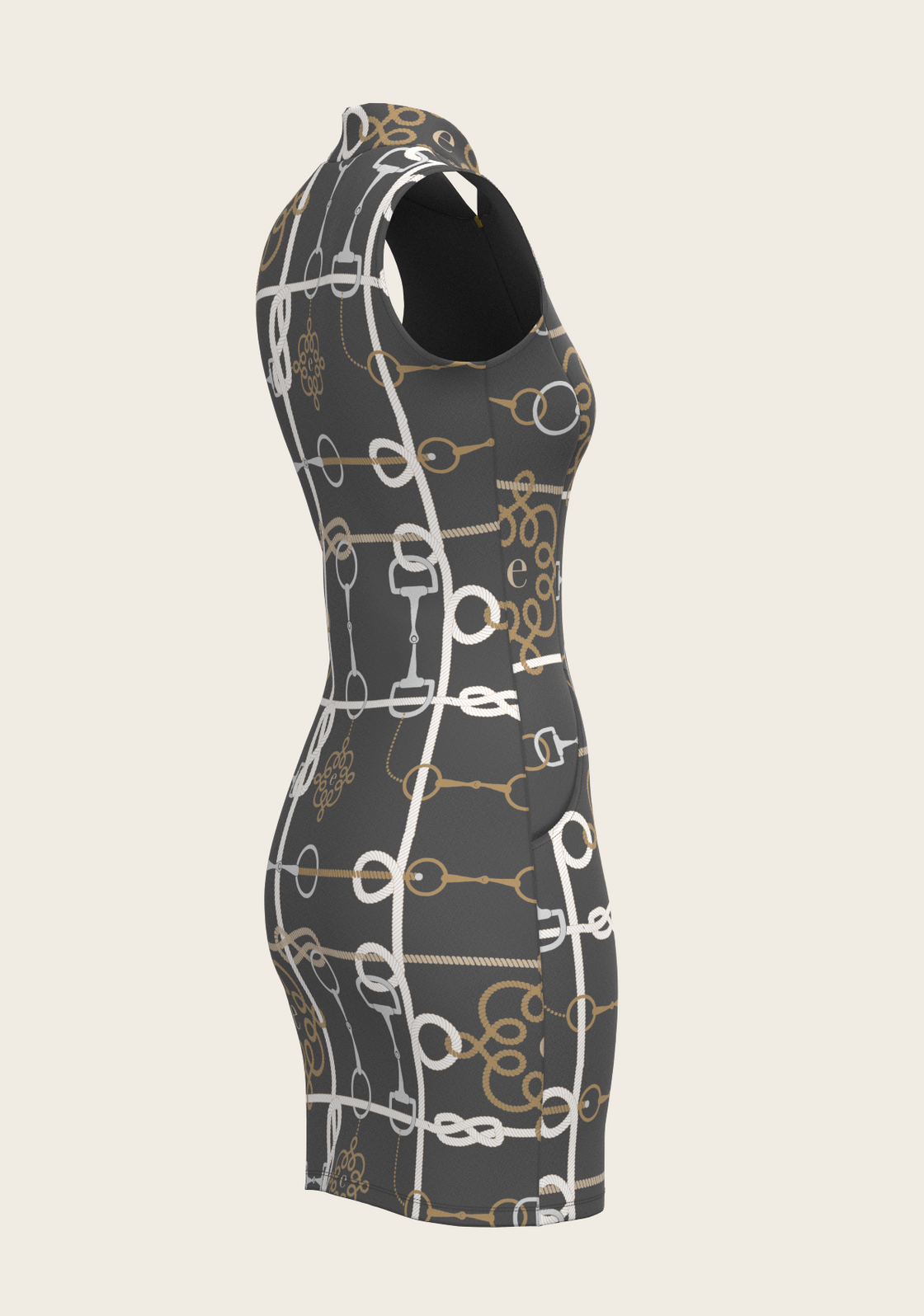 Grey Cable Golf Dress