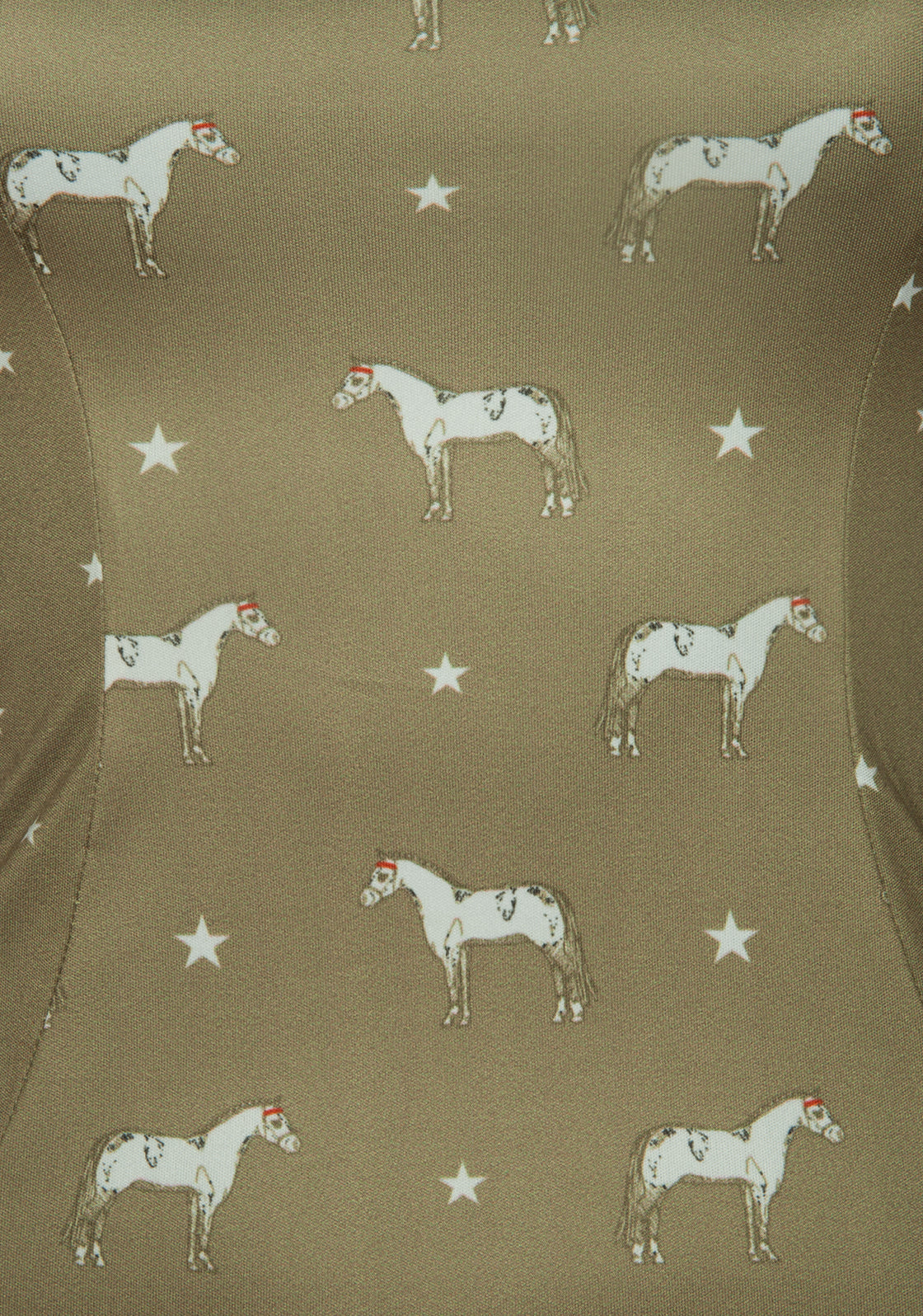 Olive Horse & Star Quarter Zip Sun Shirt
