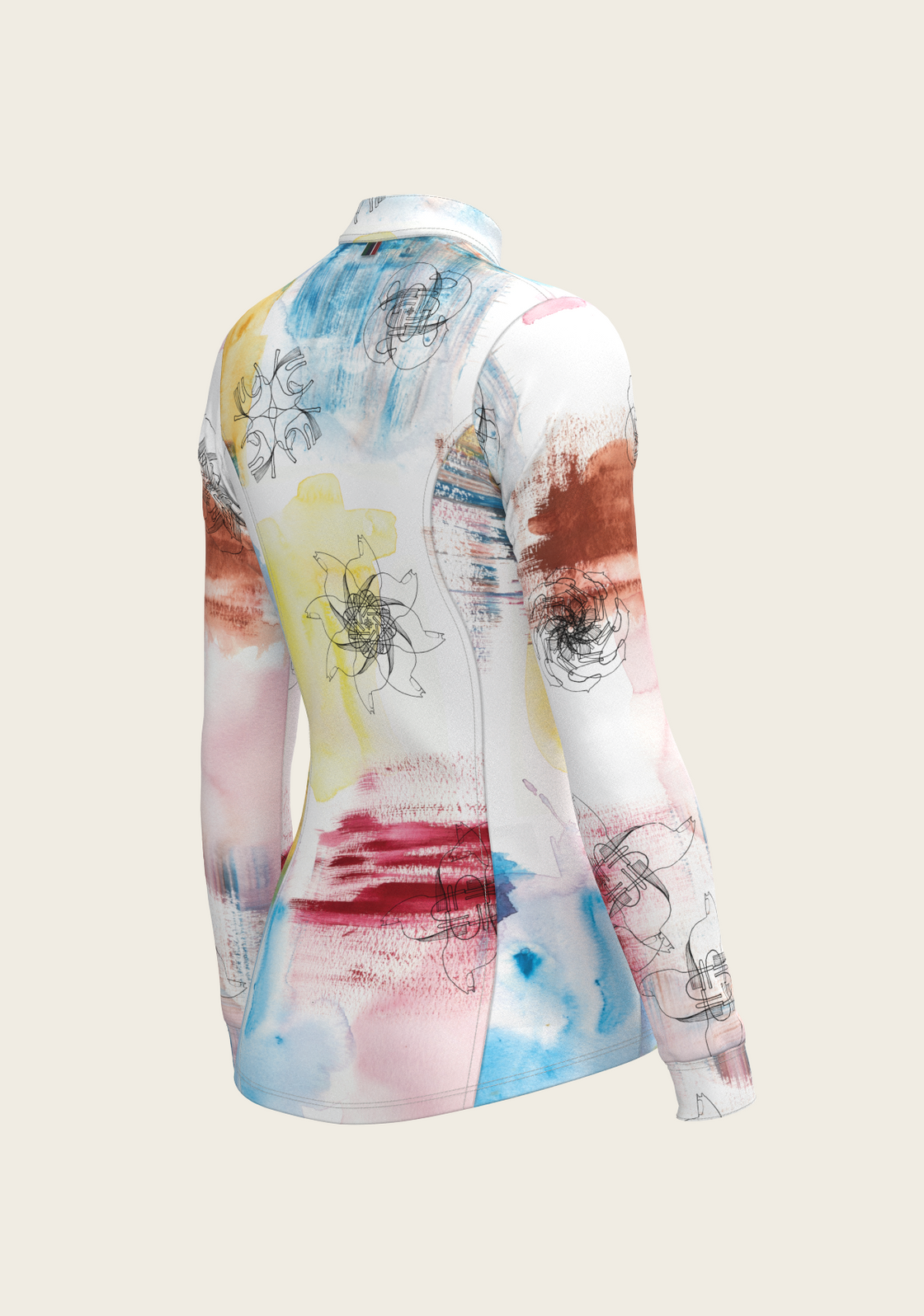 Horse Flower Fair Quarter Zip Sun Shirt