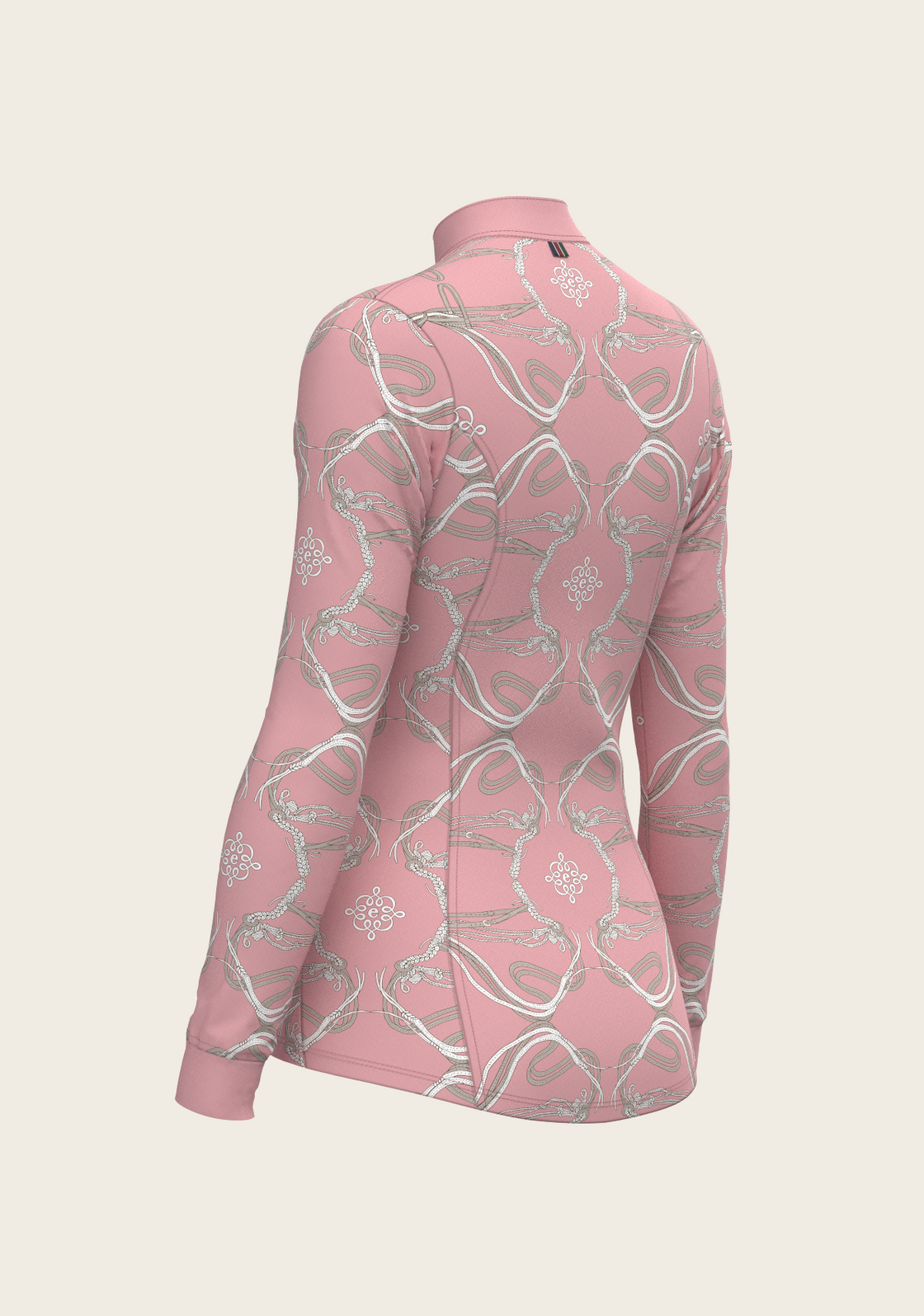 Roped Bridles on Rose Quarter Zip Sun Shirt