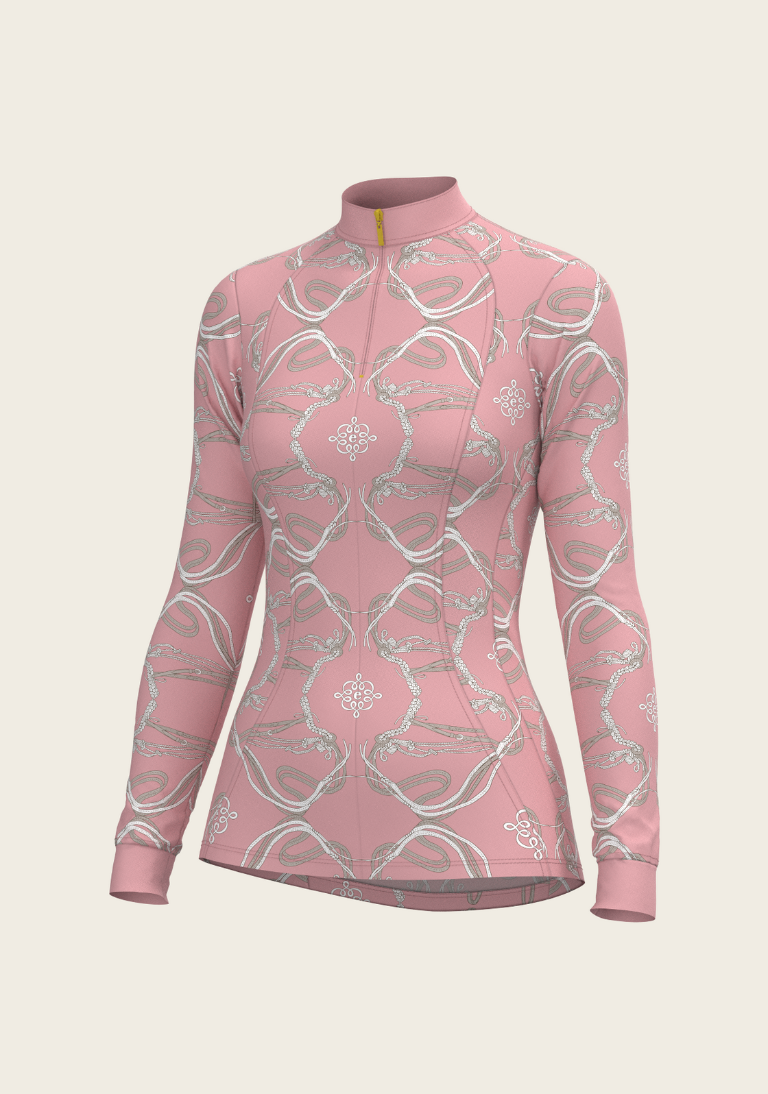 Roped Bridles on Rose Quarter Zip Sun Shirt
