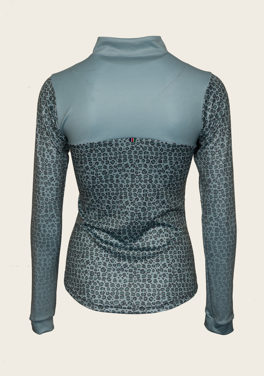 Leopard in Sky Blue Sport Sun Shirt