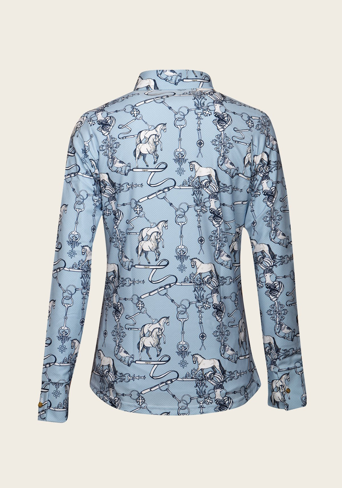 Espoir Sky Blue Carnival Ladies’ Button Shirt