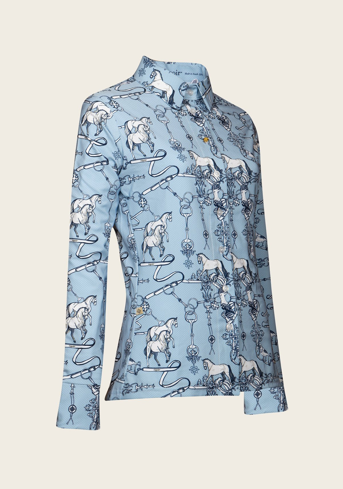 Espoir Sky Blue Carnival Ladies’ Button Shirt