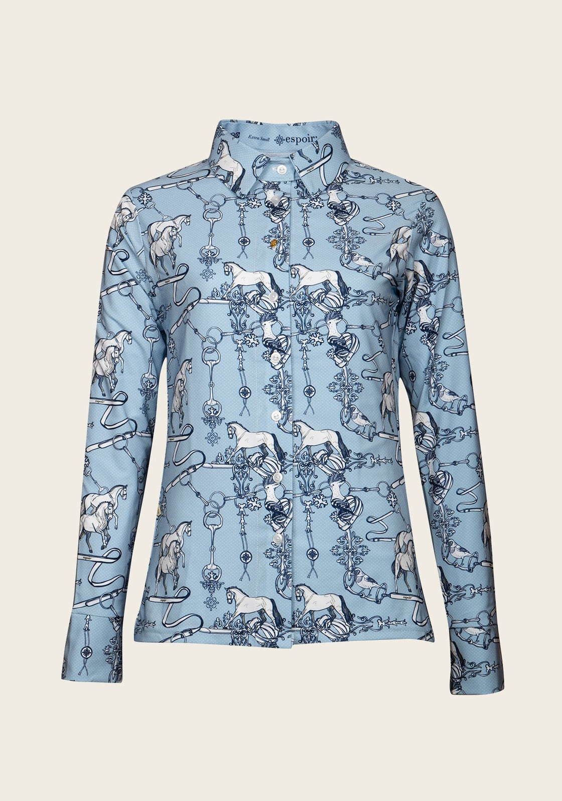 Espoir Sky Blue Carnival Ladies’ Button Shirt