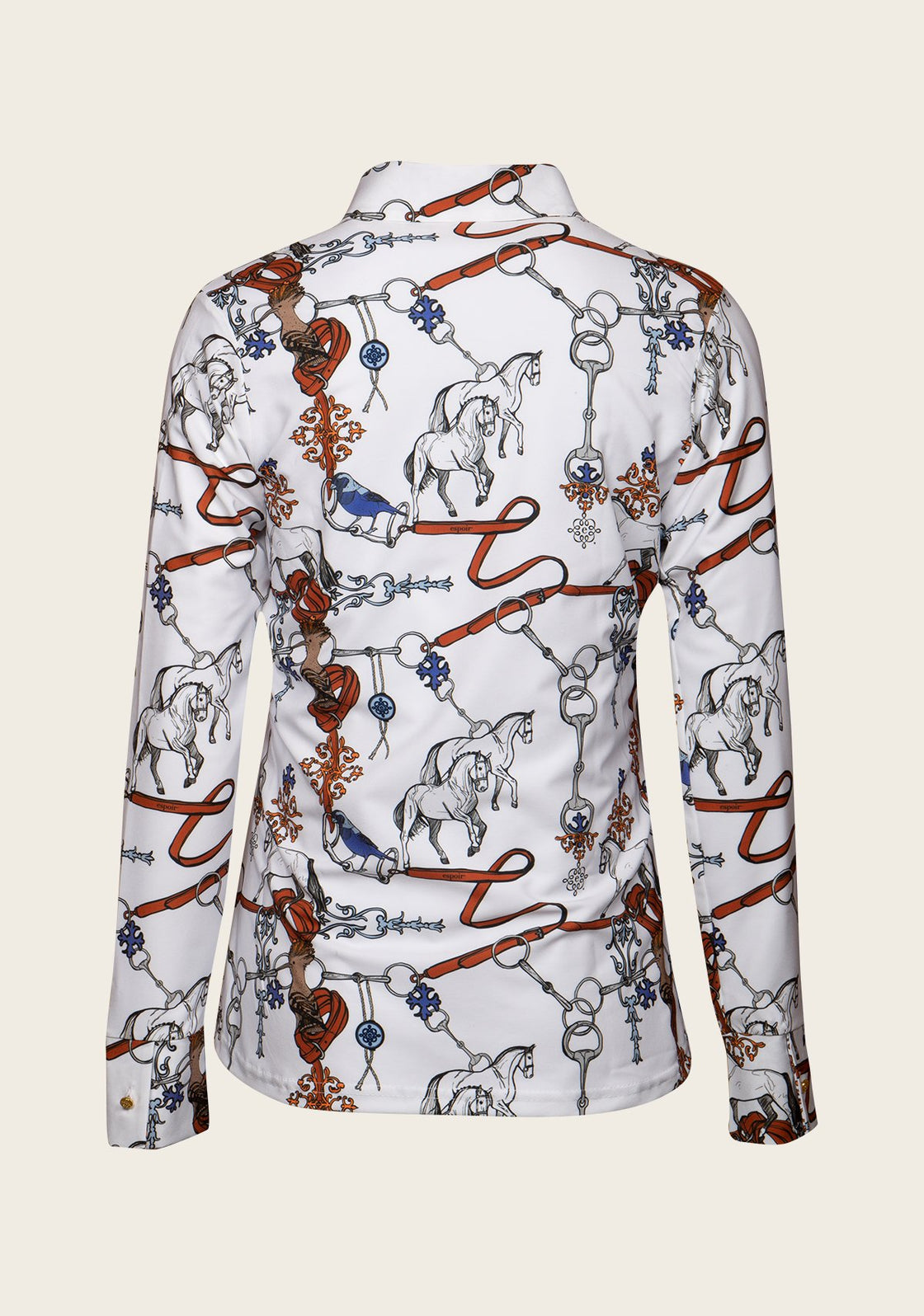 Espoir White Carnival Ladies’ Button Shirt